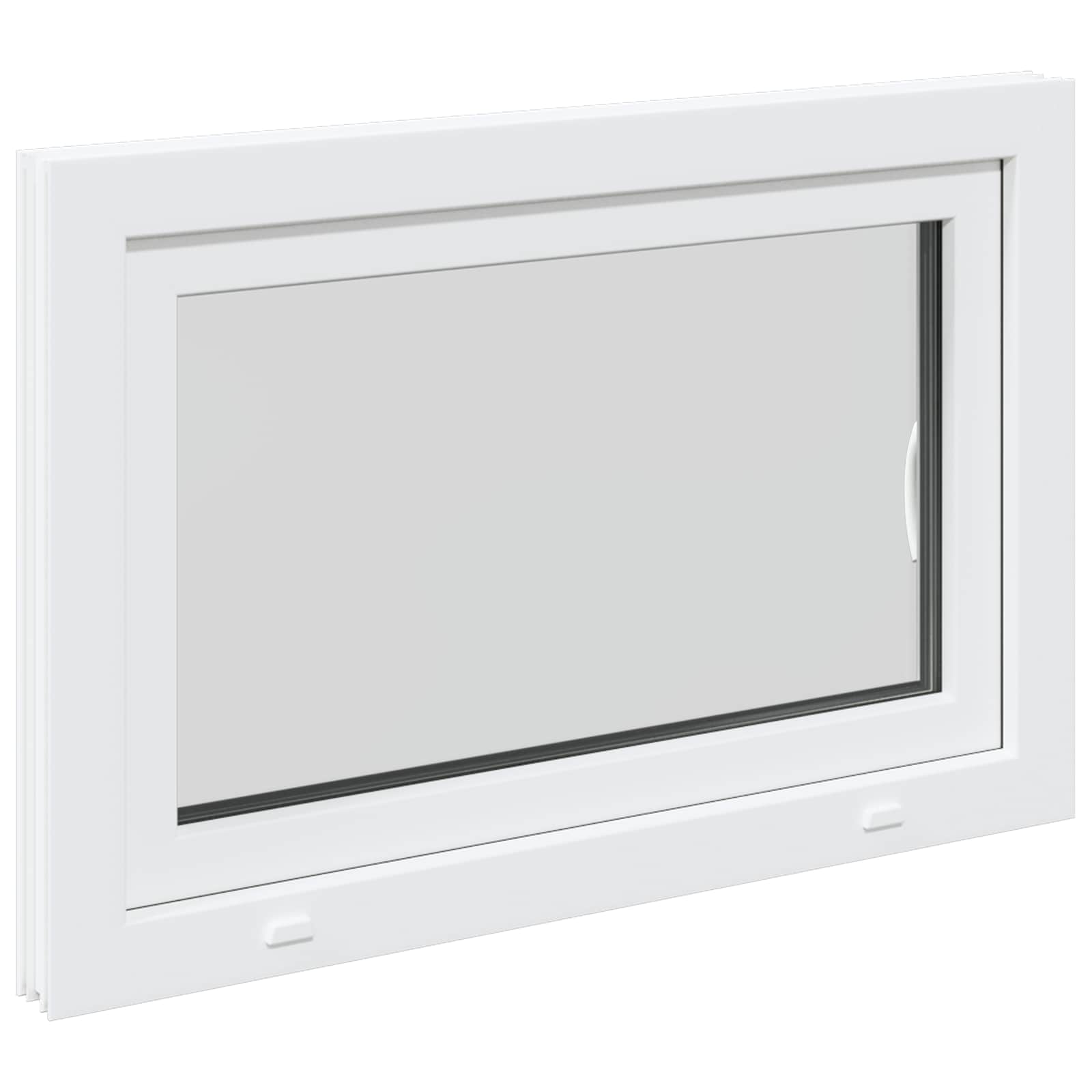 Finestra per Soffitta RISOR 90 x 70 cm PVC e Vetro Bianco | homemem39