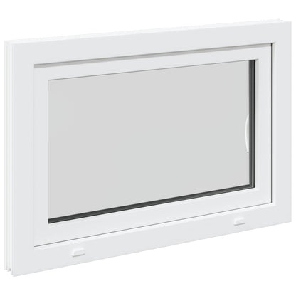 Finestra per Soffitta RISOR 90 x 70 cm PVC e Vetro Bianco | homemem39