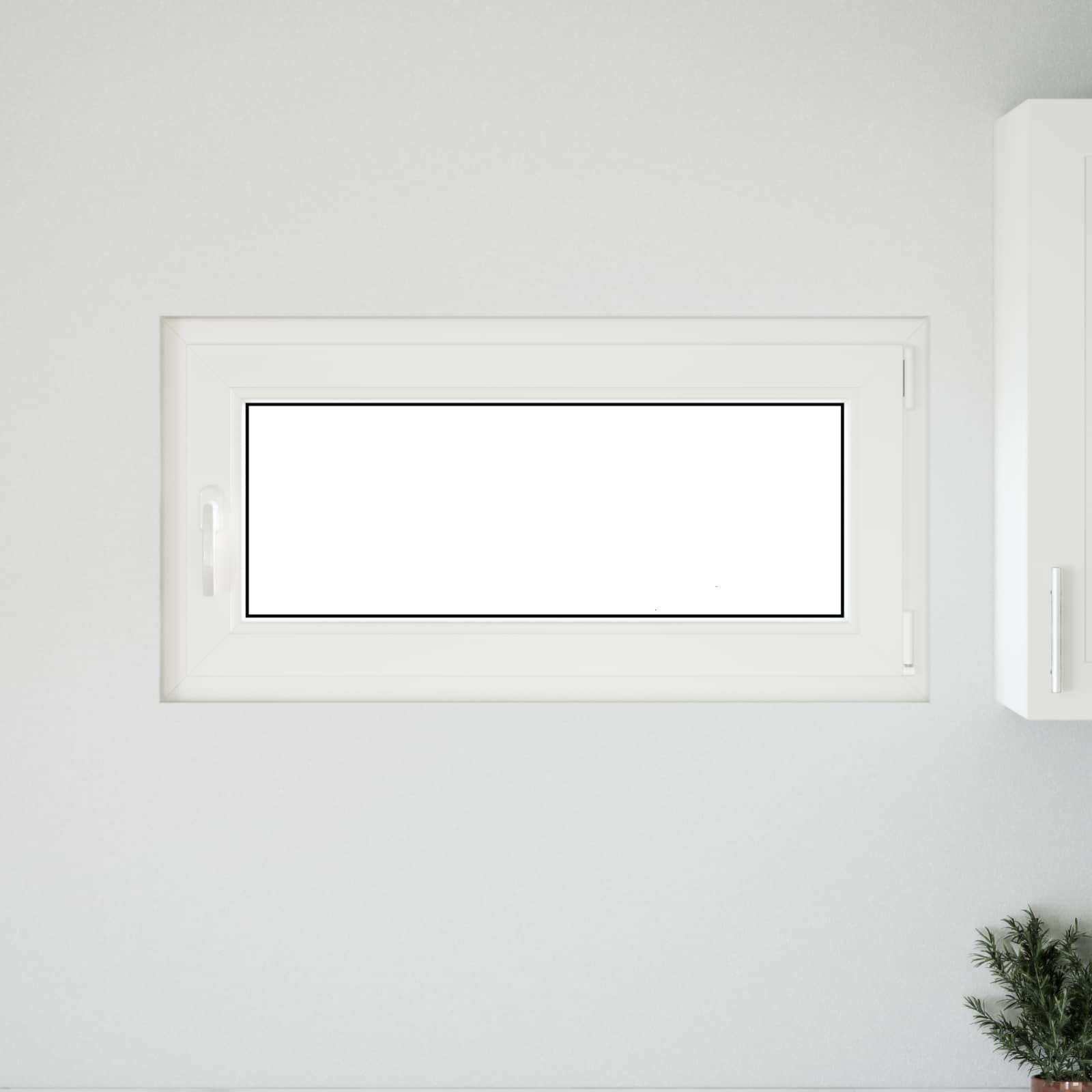 Finestra per Soffitta RISOR 100 x 50 cm PVC e Vetro Bianco | homemem39
