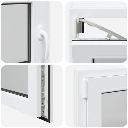 Finestra per Soffitta RISOR 100 x 50 cm PVC e Vetro Bianco | homemem39