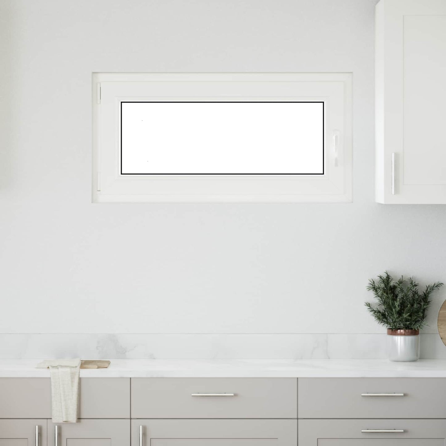 Finestra per Soffitta RISOR 100 x 50 cm PVC e Vetro Bianco | homemem39