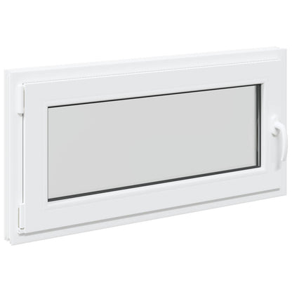 Finestra per Soffitta RISOR 100 x 50 cm PVC e Vetro Bianco | homemem39