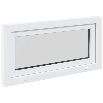 Finestra per Soffitta RISOR 100 x 50 cm PVC e Vetro Bianco | homemem39