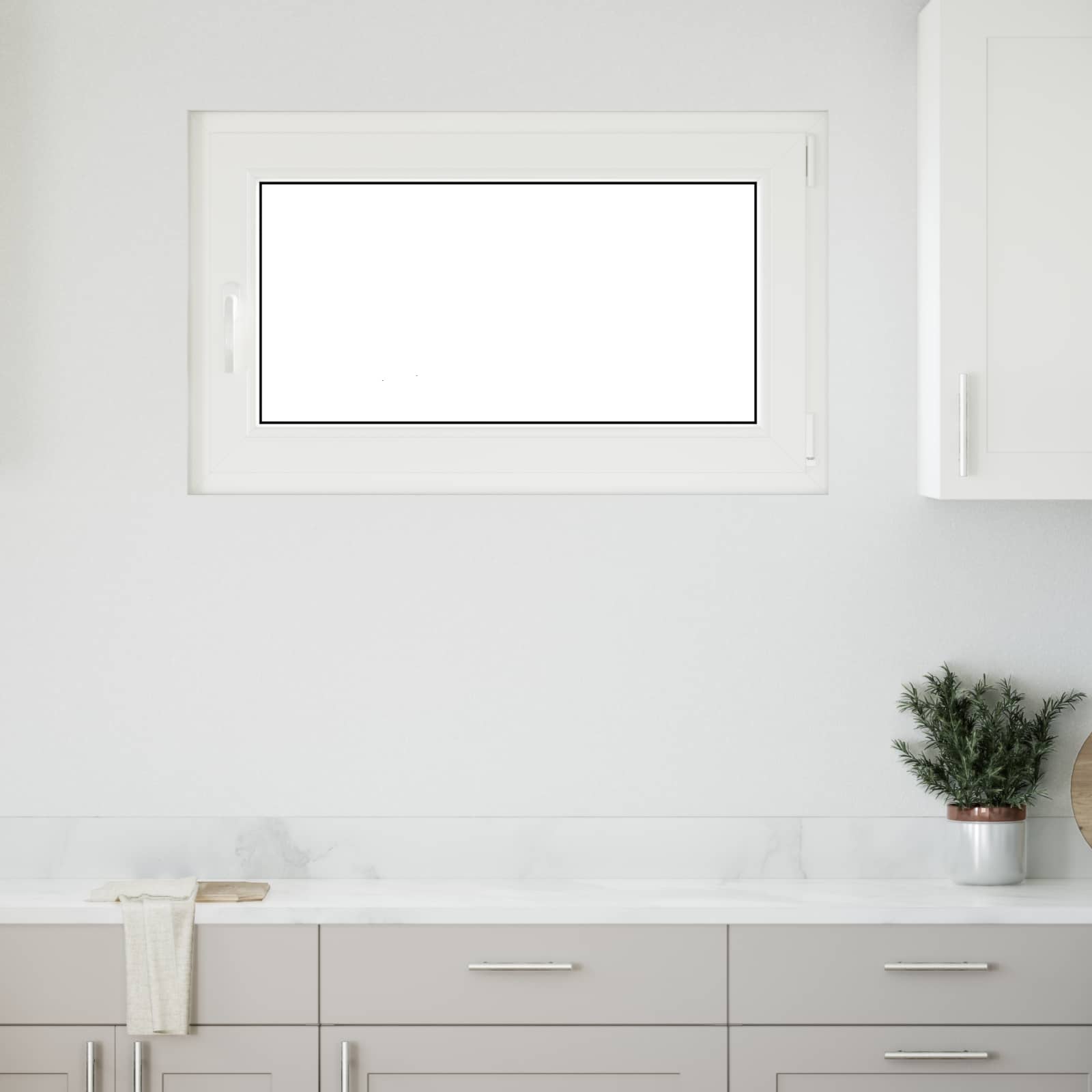 Finestra per Soffitta RISOR 100 x 60 cm PVC e Vetro Bianco | homemem39
