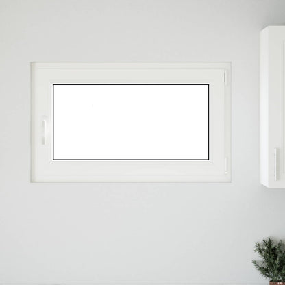 Finestra per Soffitta RISOR 100 x 60 cm PVC e Vetro Bianco | homemem39