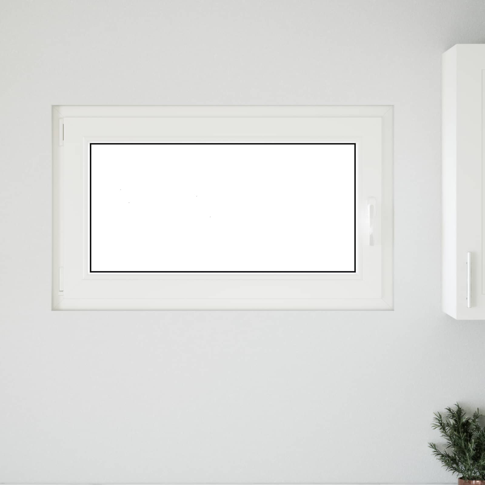 Finestra per Soffitta RISOR 100 x 60 cm PVC e Vetro Bianco | homemem39