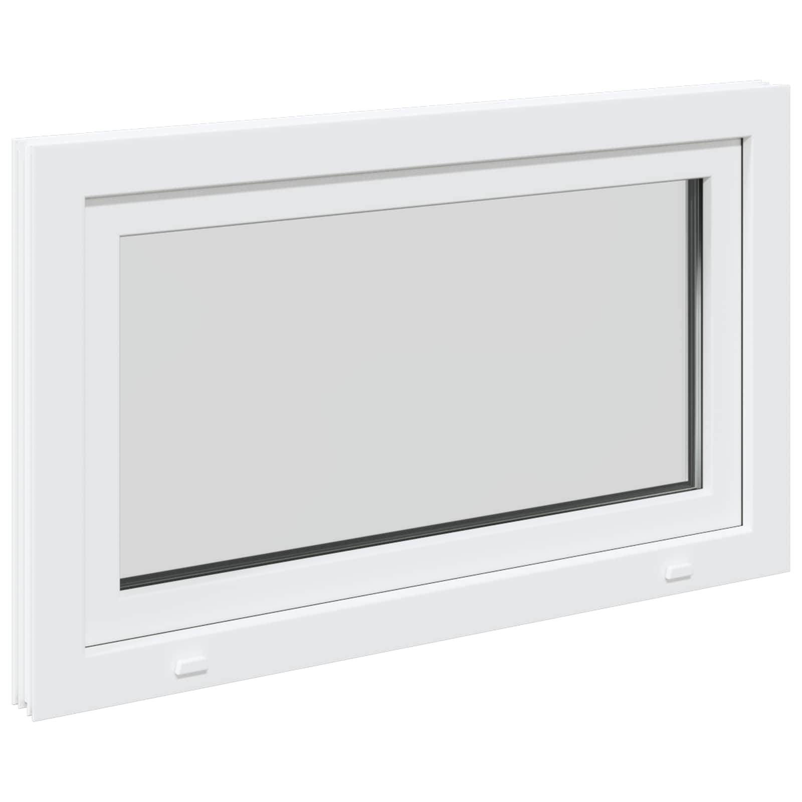 Finestra per Soffitta RISOR 100 x 60 cm PVC e Vetro Bianco | homemem39