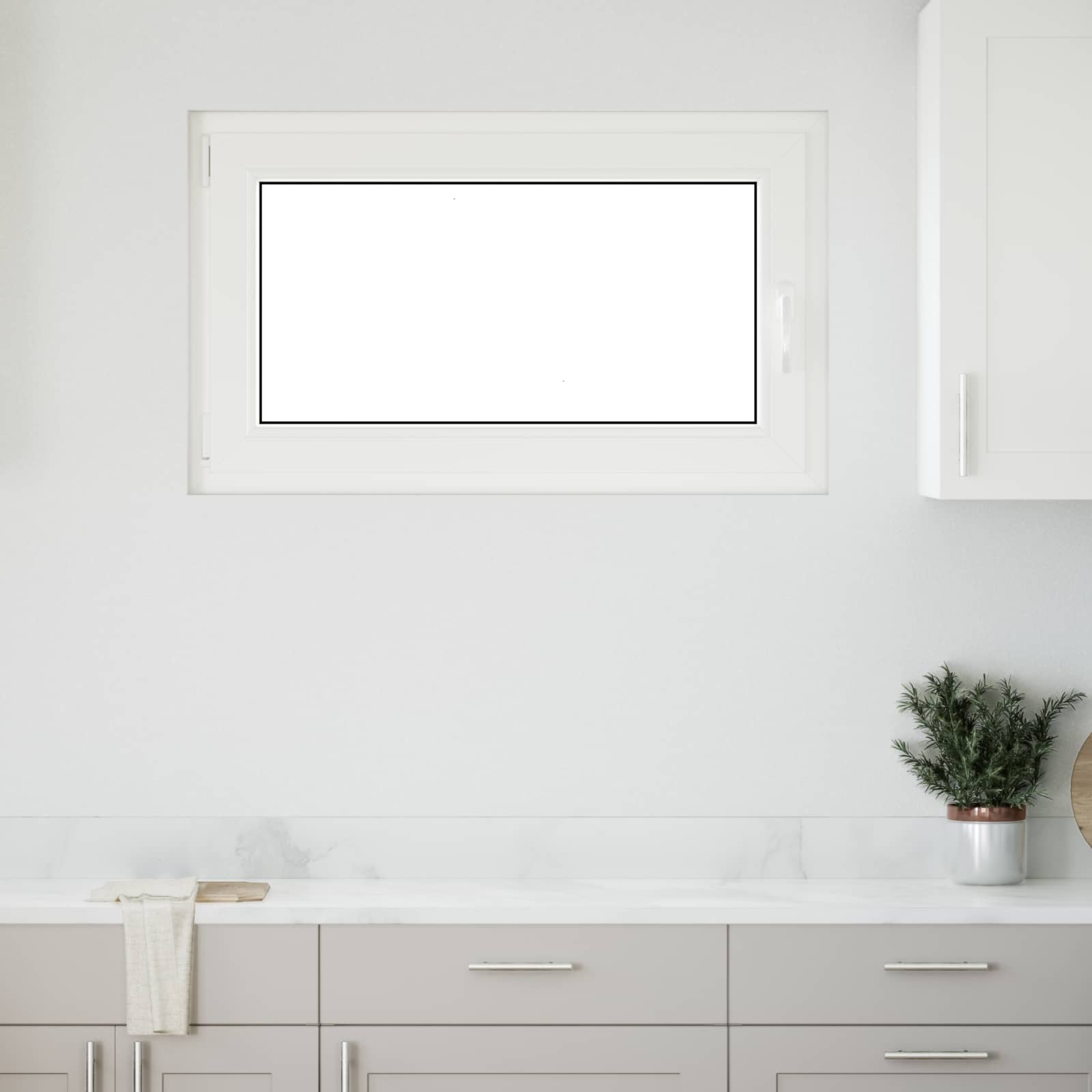 Finestra per Soffitta RISOR 100 x 70 cm PVC e Vetro Bianco | homemem39