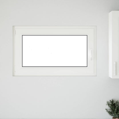 Finestra per Soffitta RISOR 100 x 70 cm PVC e Vetro Bianco | homemem39