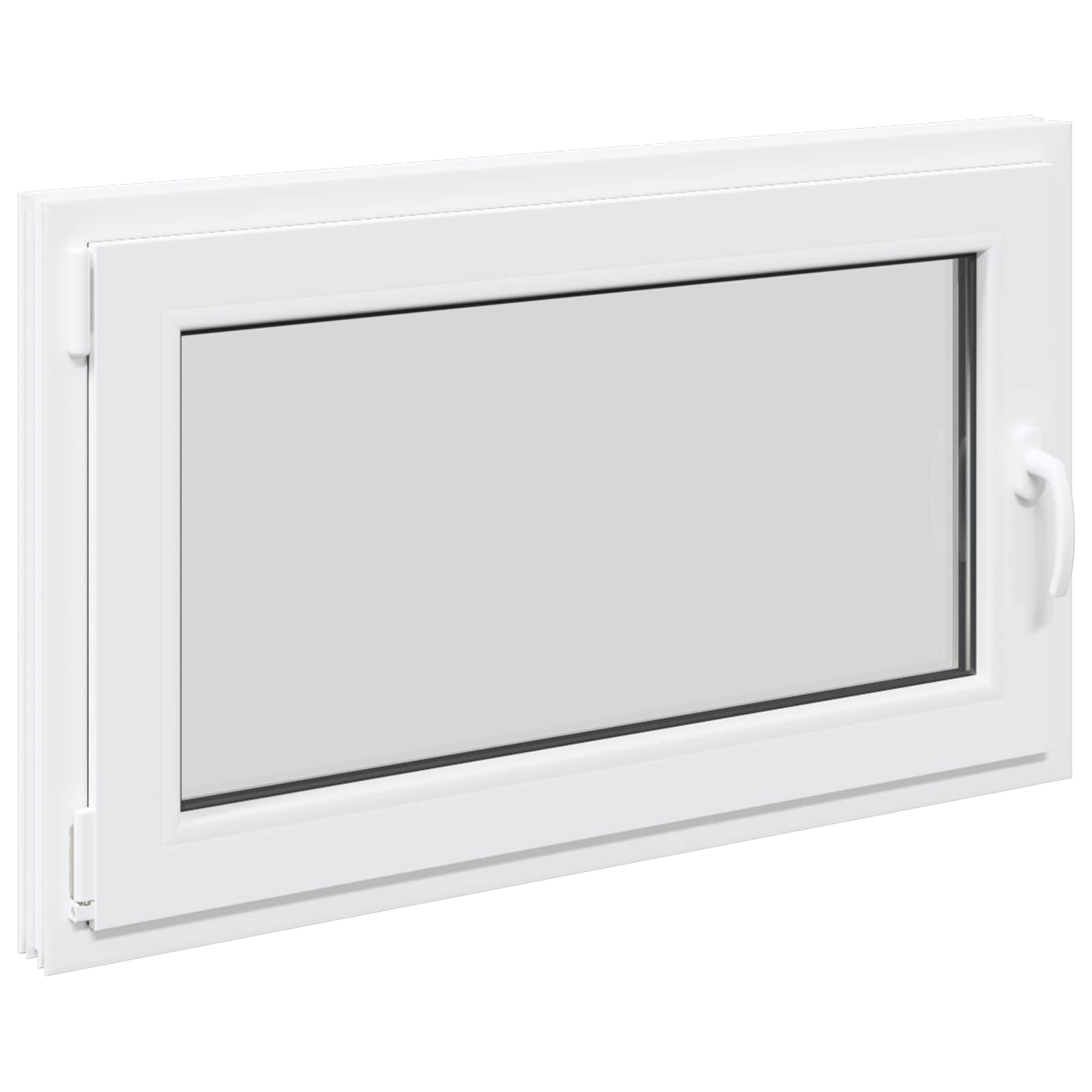 Finestra per Soffitta RISOR 100 x 70 cm PVC e Vetro Bianco | homemem39