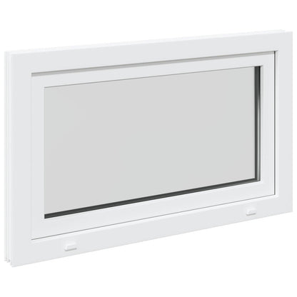 Finestra per Soffitta RISOR 100 x 70 cm PVC e Vetro Bianco | homemem39