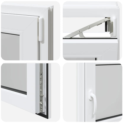 Finestra per Soffitta RISOR 110 x 50 cm PVC e Vetro Bianco | homemem39