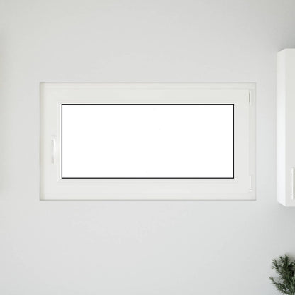 Finestra per Soffitta RISOR 110 x 50 cm PVC e Vetro Bianco | homemem39