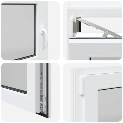 Finestra per Soffitta RISOR 110 x 50 cm PVC e Vetro Bianco | homemem39