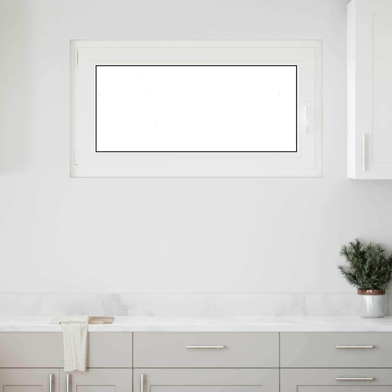 Finestra per Soffitta RISOR 110 x 50 cm PVC e Vetro Bianco | homemem39