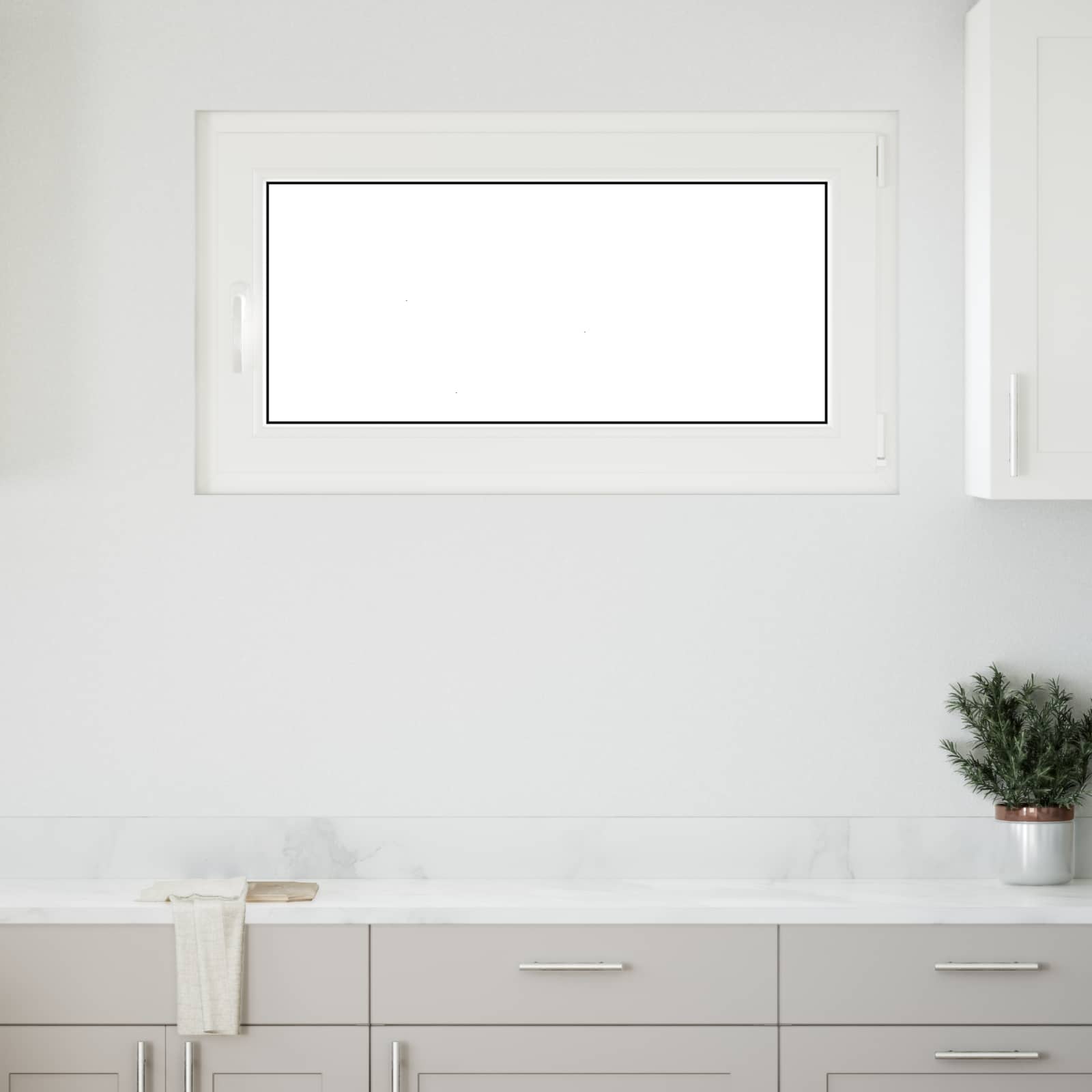 Finestra per Soffitta RISOR 110 x 60 cm PVC e Vetro Bianco | homemem39