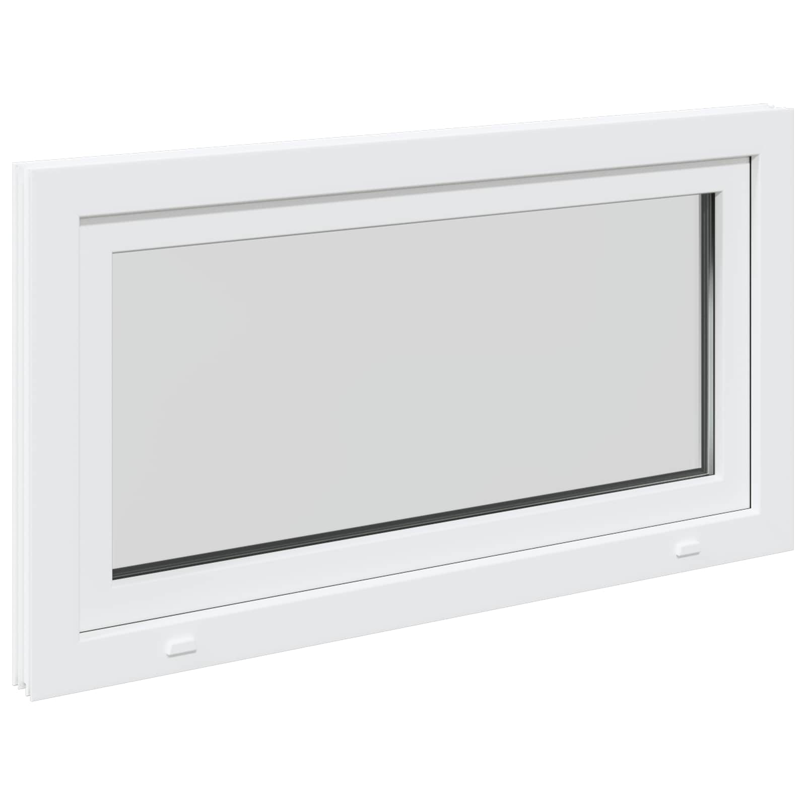 Finestra per Soffitta RISOR 110 x 60 cm PVC e Vetro Bianco | homemem39