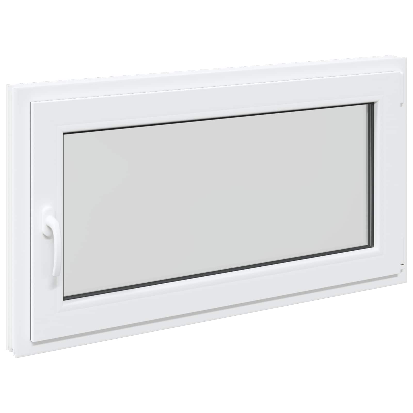 Finestra per Soffitta RISOR 110 x 70 cm PVC e Vetro Bianco | homemem39