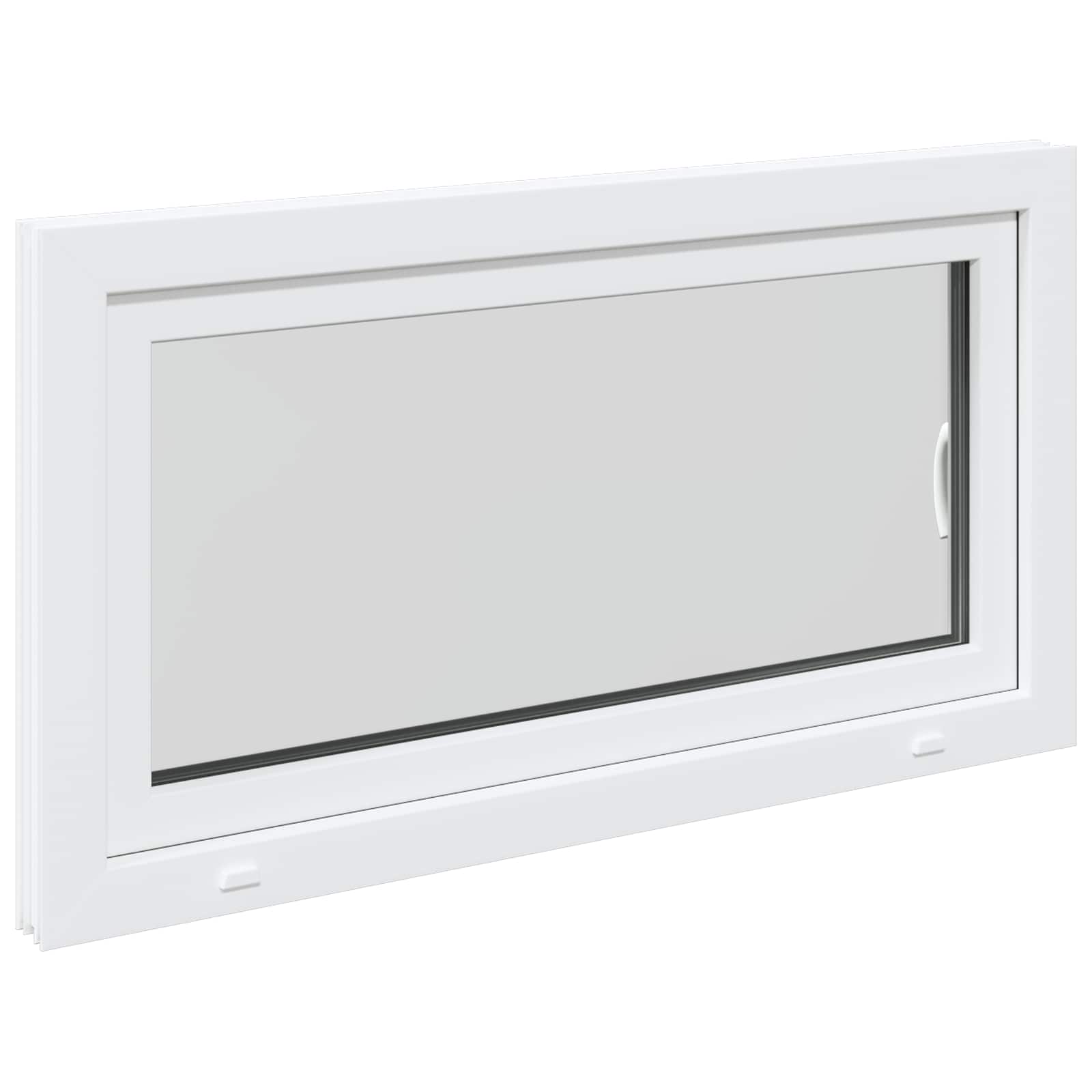 Finestra per Soffitta RISOR 110 x 70 cm PVC e Vetro Bianco | homemem39