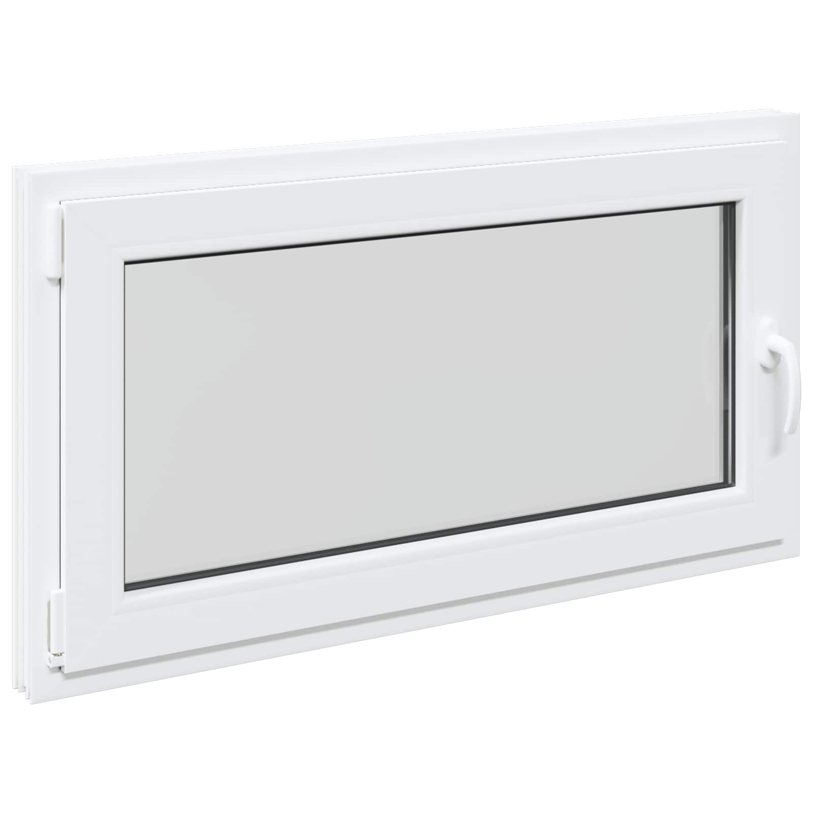 Finestra per Soffitta RISOR 110 x 70 cm PVC e Vetro Bianco | homemem39