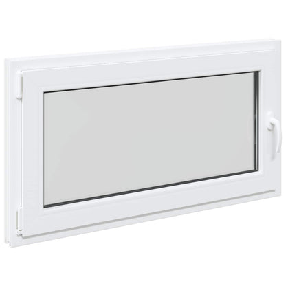 Finestra per Soffitta RISOR 110 x 70 cm PVC e Vetro Bianco | homemem39