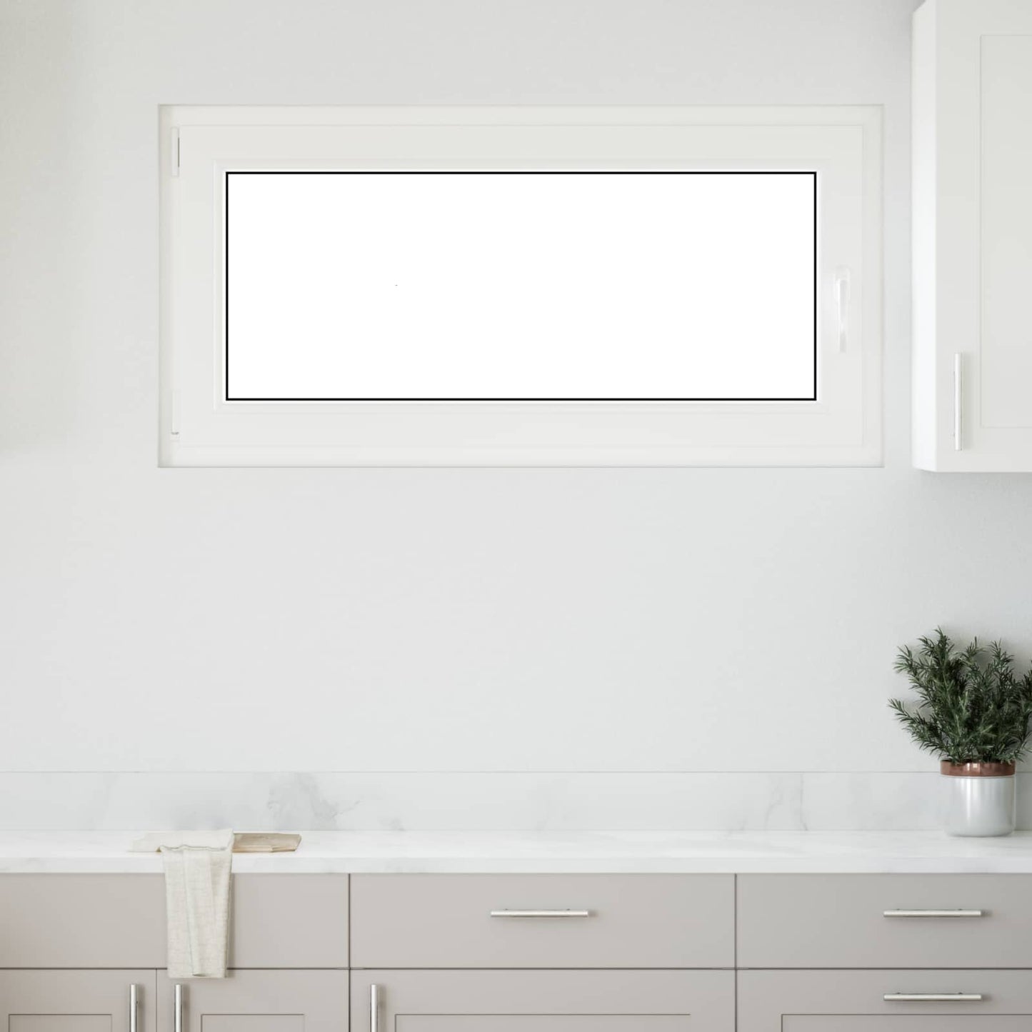 Finestra per Soffitta RISOR 120 x 60 cm PVC e Vetro Bianco | homemem39