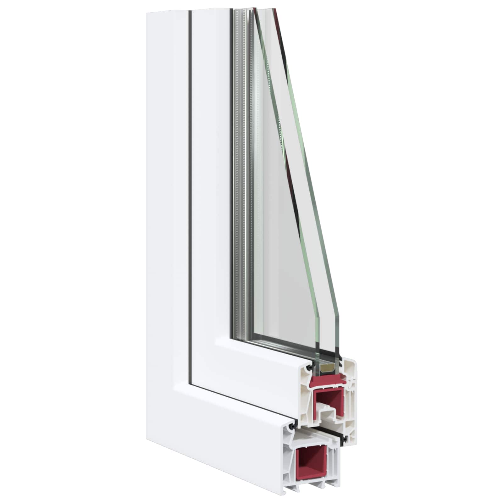 Finestra per Soffitta RISOR 60 x 40 cm PVC e Vetro Bianco | homemem39