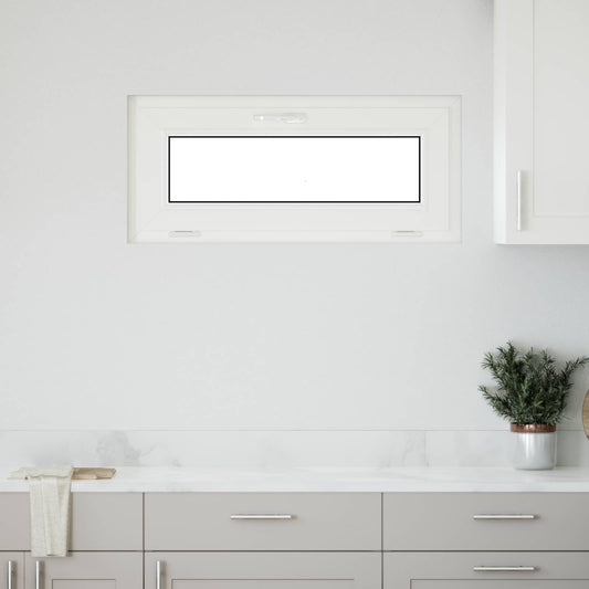 Finestra per Soffitta RISOR 90 x 40 cm PVC e Vetro Bianco | homemem39