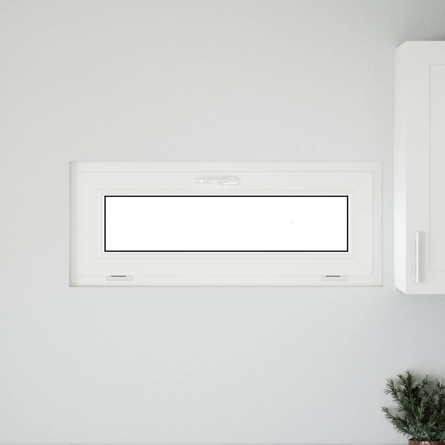 Finestra per Soffitta RISOR 100 x 40 cm PVC e Vetro Bianco | homemem39