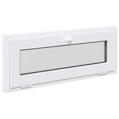 Finestra per Soffitta RISOR 110 x 40 cm PVC e Vetro Bianco | homemem39