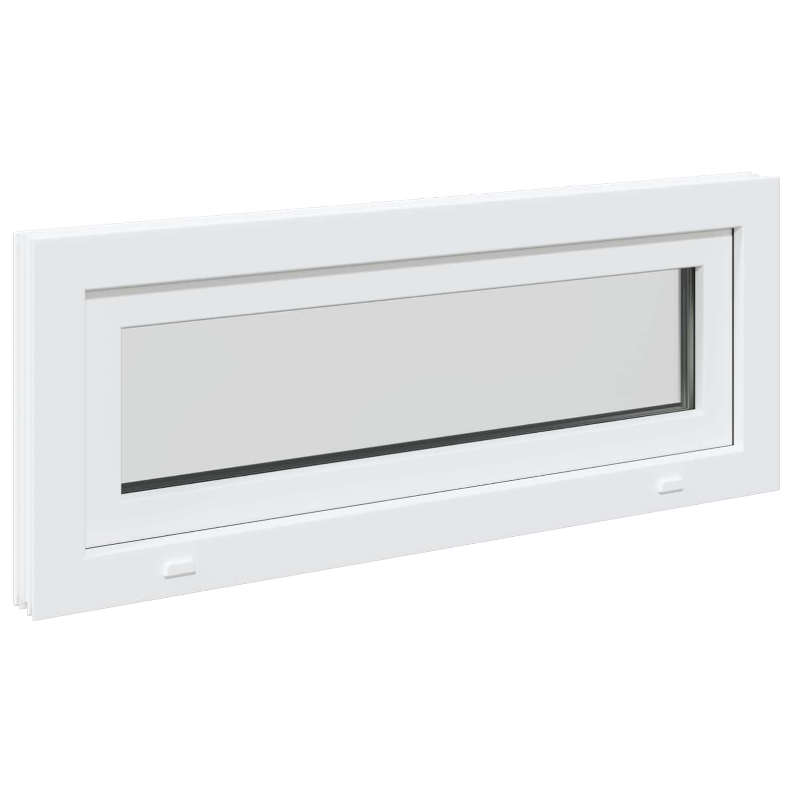 Finestra per Soffitta RISOR 110 x 40 cm PVC e Vetro Bianco | homemem39
