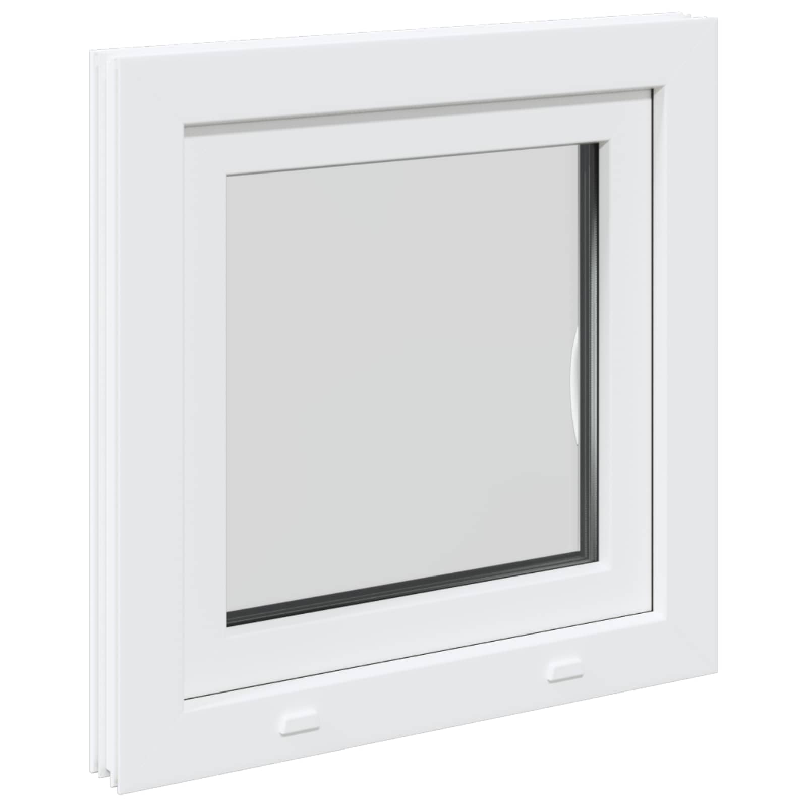 Finestra per Soffitta RISOR 50 x 50 cm PVC e Vetro Bianco | homemem39