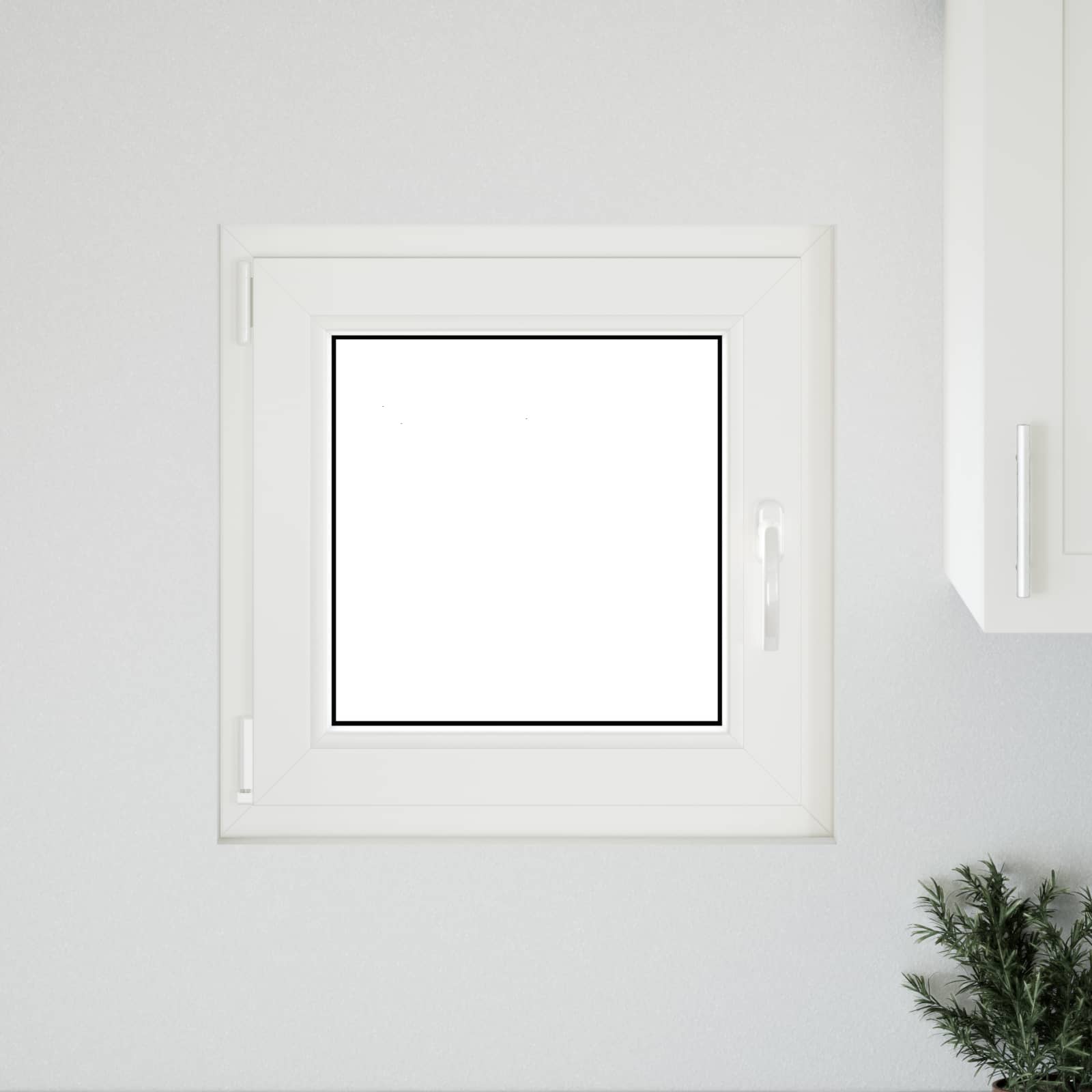 Finestra per Soffitta RISOR 50 x 50 cm PVC e Vetro Bianco | homemem39