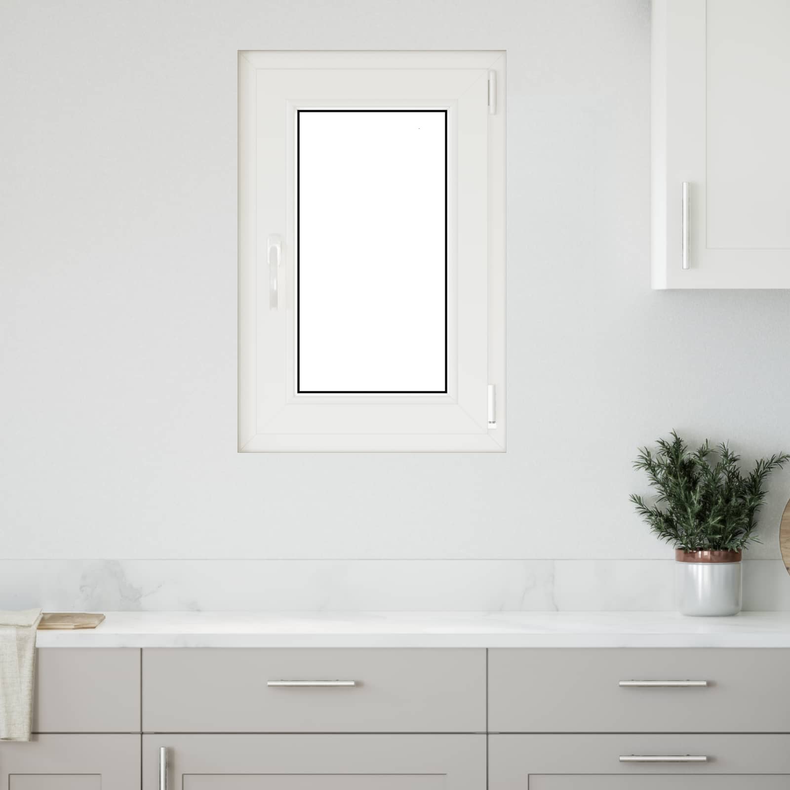Finestra per Soffitta RISOR 50 x 75 cm PVC e Vetro Bianco | homemem39