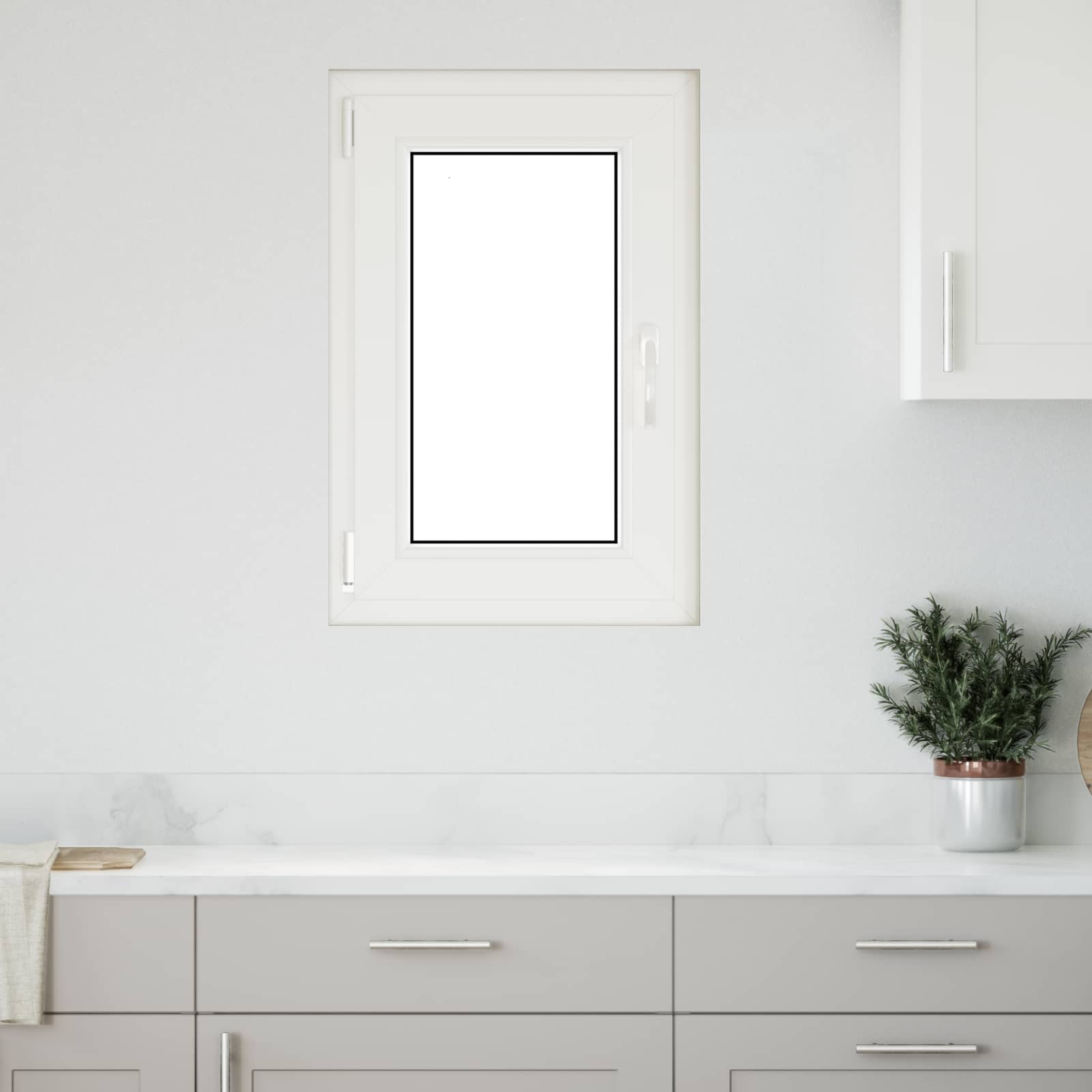 Finestra per Soffitta RISOR 50 x 75 cm PVC e Vetro Bianco | homemem39