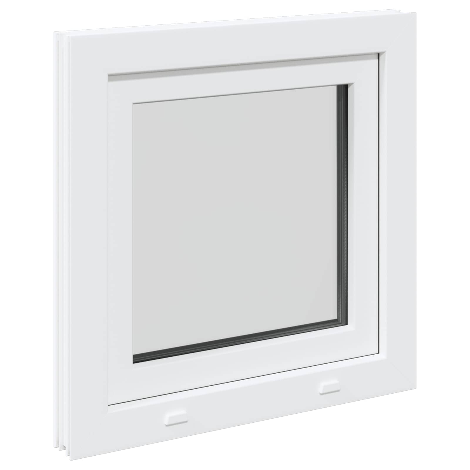 Finestra per Soffitta RISOR 60 x 60 cm PVC e Vetro Bianco | homemem39