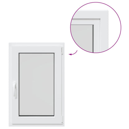 Finestra per Soffitta RISOR 60 x 90 cm PVC e Vetro Bianco | homemem39
