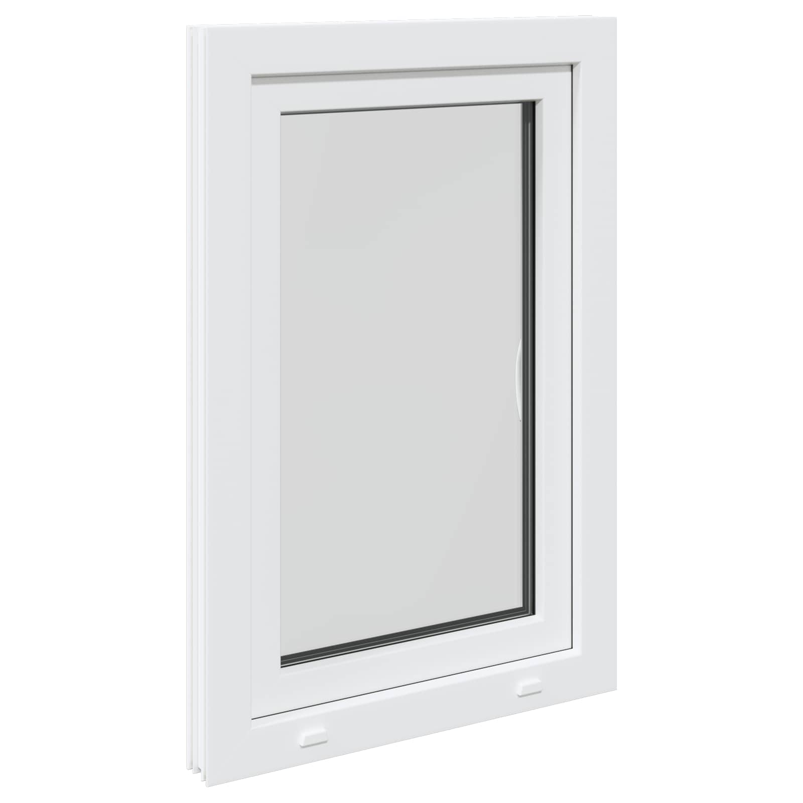 Finestra per Soffitta RISOR 60 x 90 cm PVC e Vetro Bianco | homemem39