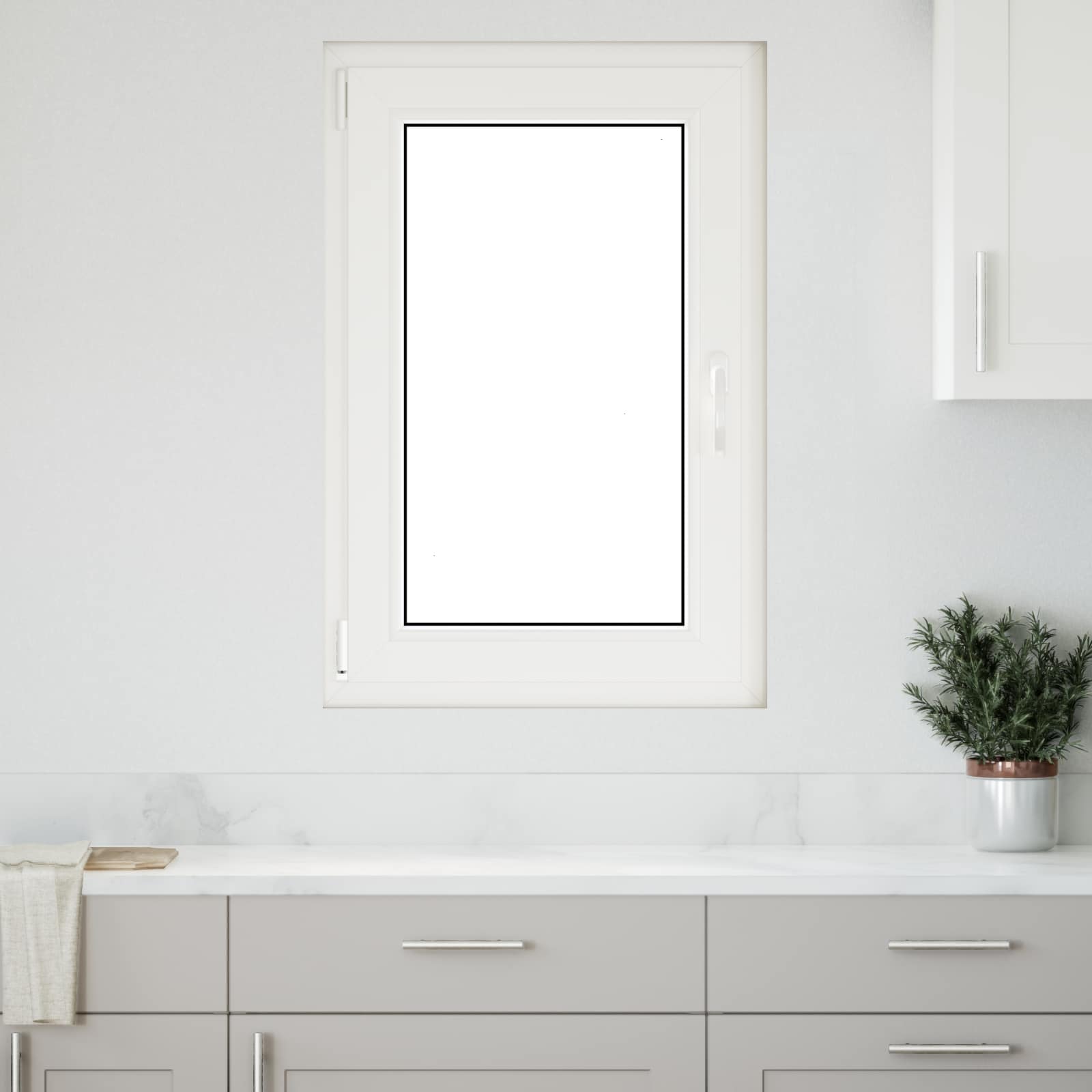 Finestra per Soffitta RISOR 60 x 100 cm PVC e Vetro Bianco | homemem39
