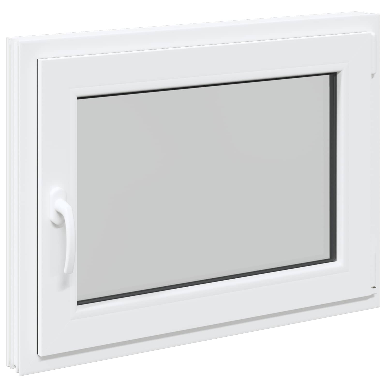 Finestra per Soffitta RISOR 80 x 50 cm PVC e Vetro Bianco | homemem39