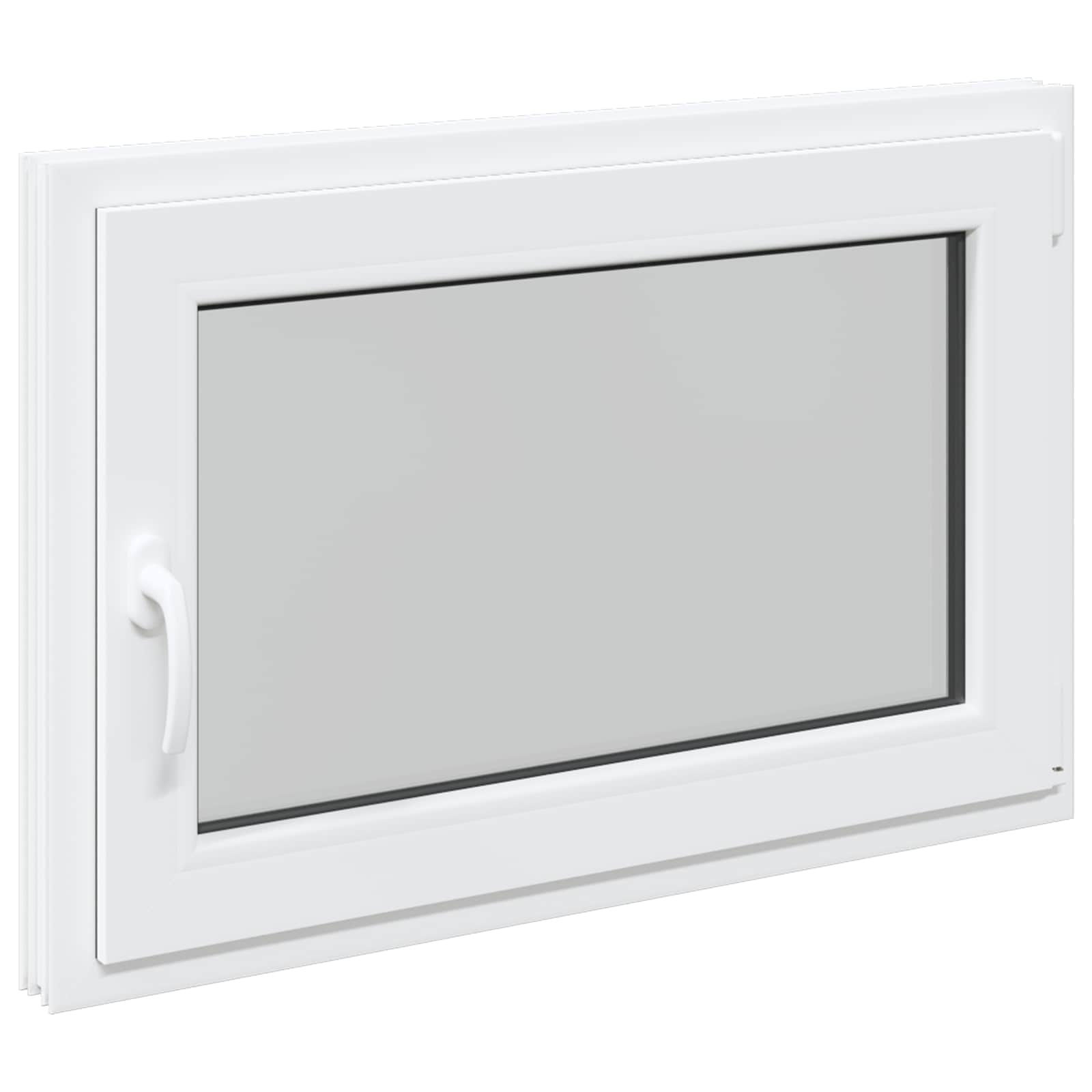 Finestra per Soffitta RISOR 90 x 50 cm PVC e Vetro Bianco | homemem39