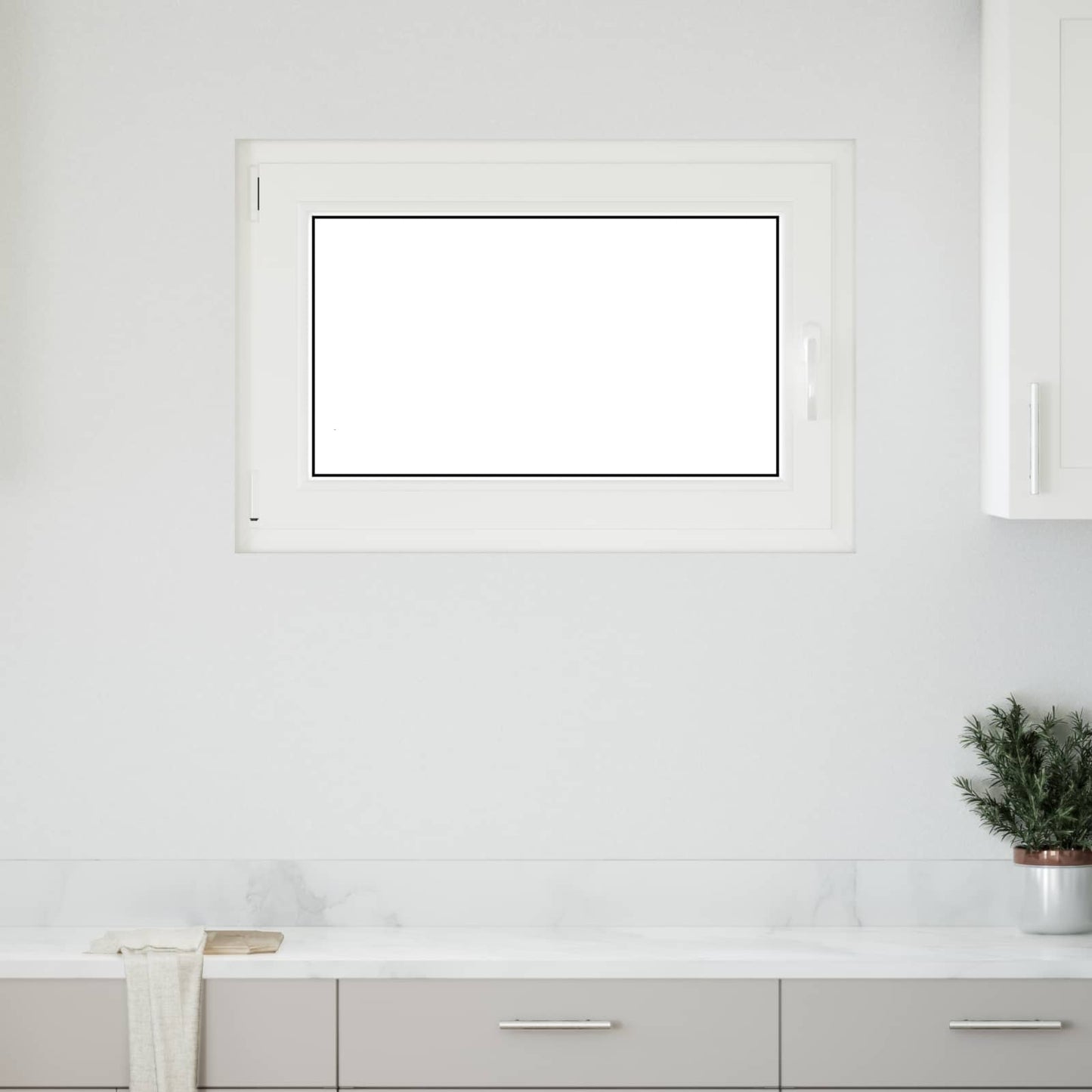 Finestra per Soffitta RISOR 90 x 50 cm PVC e Vetro Bianco | homemem39