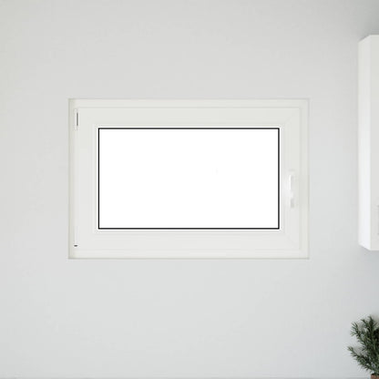 Finestra per Soffitta RISOR 100 x 50 cm PVC e Vetro Bianco | homemem39