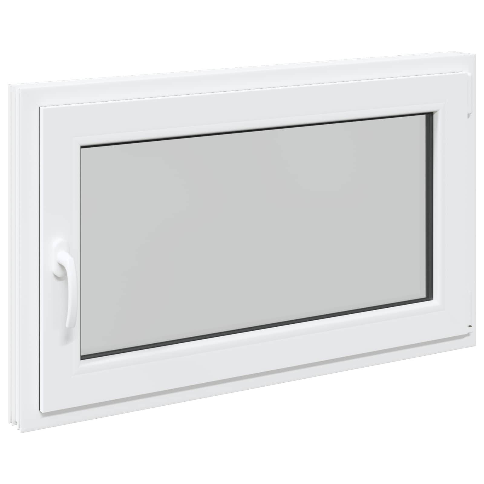 Finestra per Soffitta RISOR 100 x 50 cm PVC e Vetro Bianco | homemem39