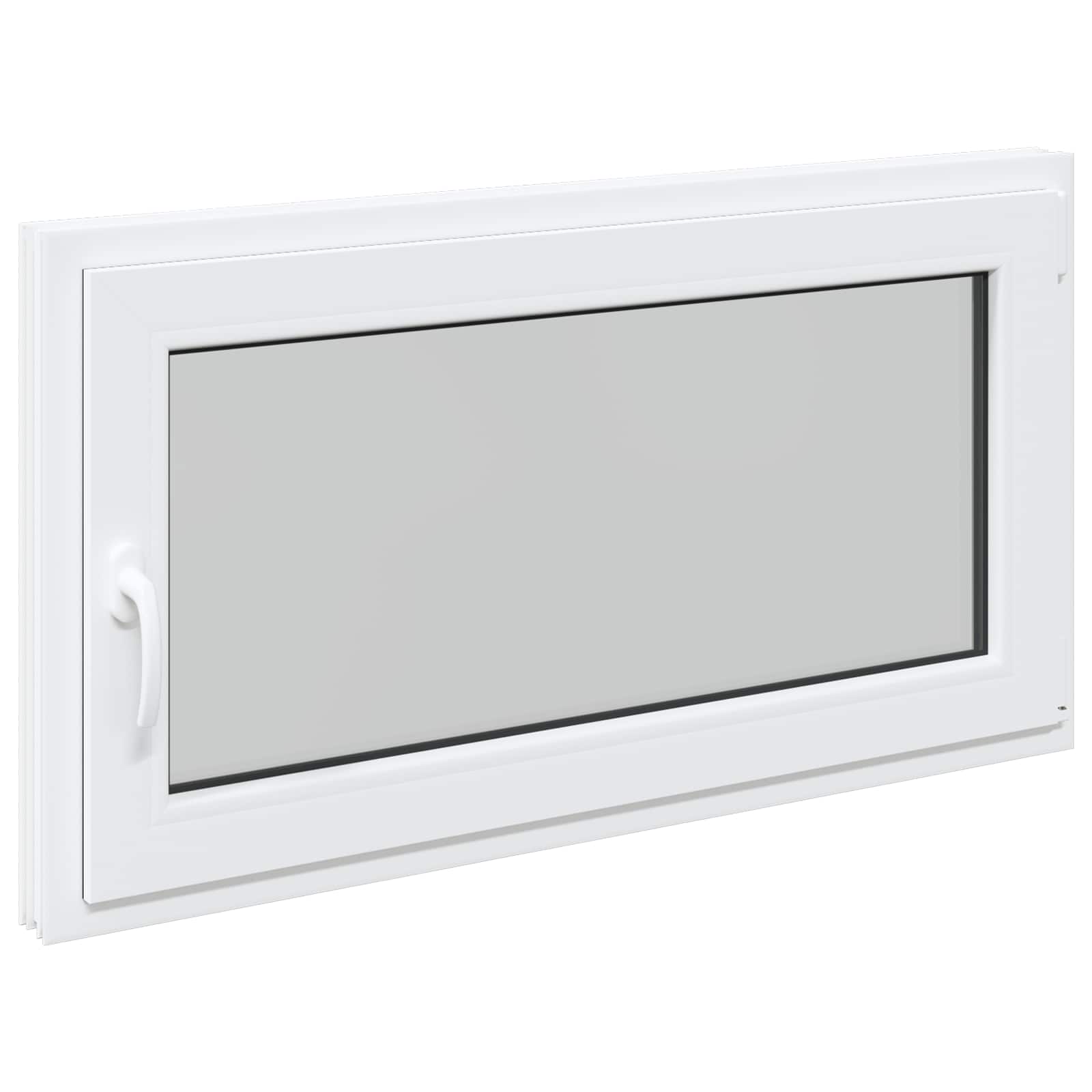 Finestra per Soffitta RISOR 110 x 50 cm PVC e Vetro Bianco | homemem39