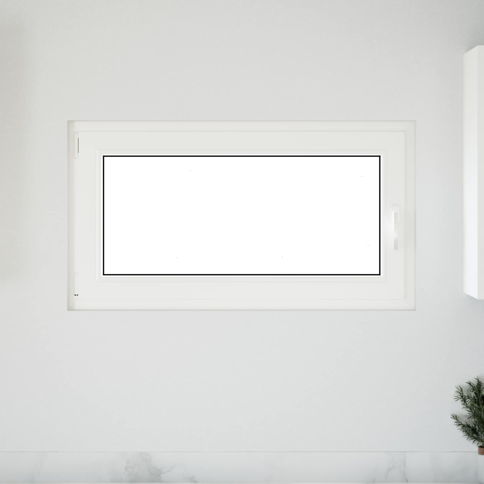 Finestra per Soffitta RISOR 110 x 50 cm PVC e Vetro Bianco | homemem39
