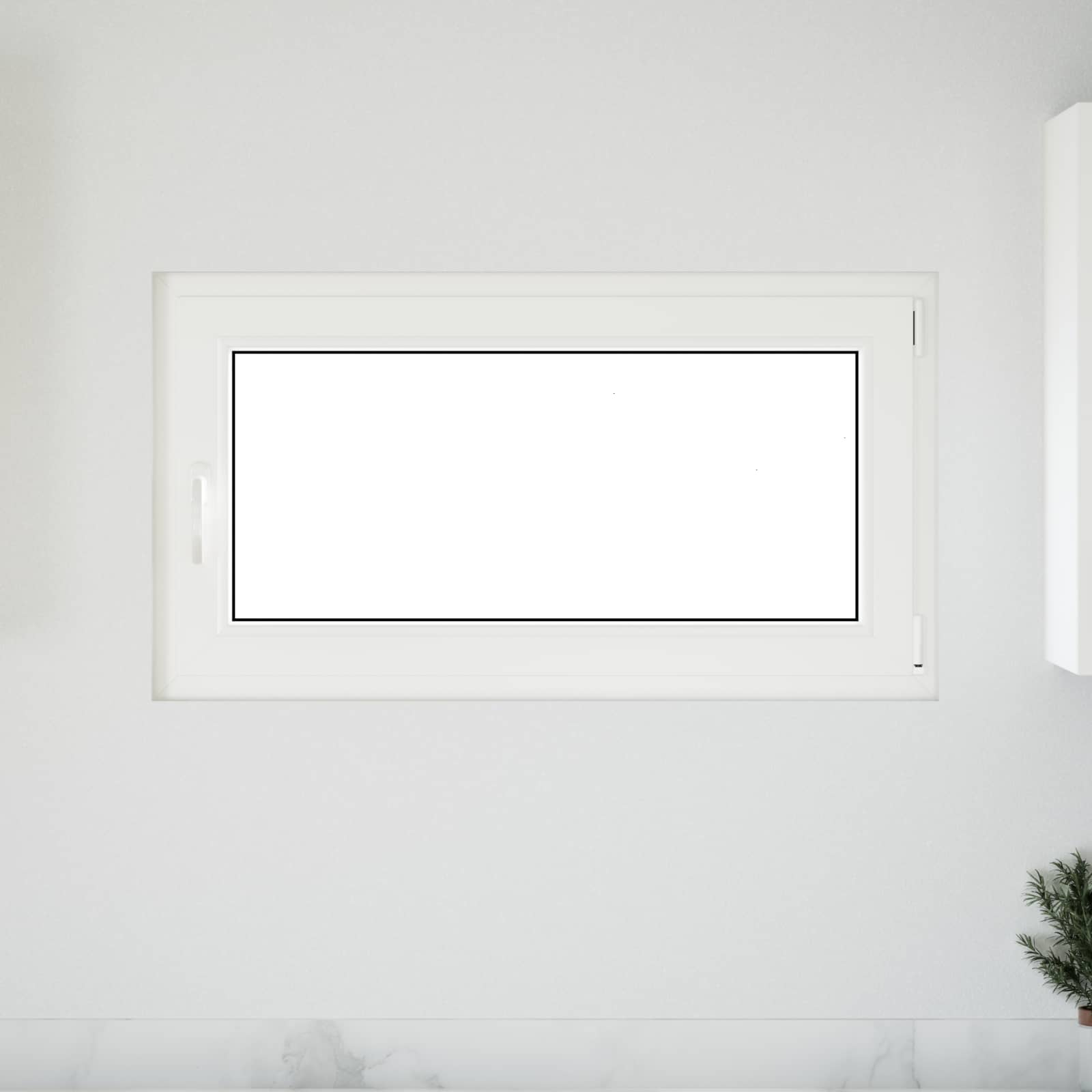 Finestra per Soffitta RISOR 110 x 60 cm PVC e Vetro Bianco | homemem39