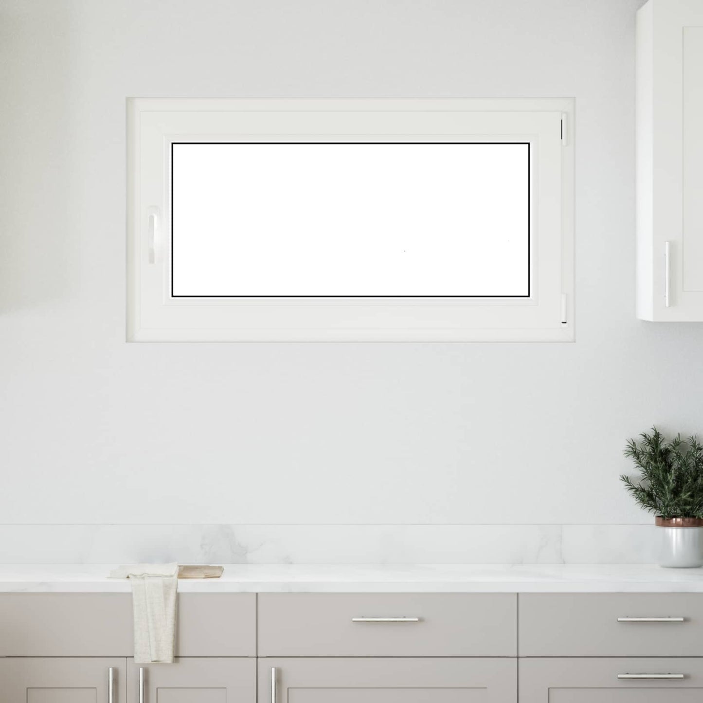 Finestra per Soffitta RISOR 110 x 70 cm PVC e Vetro Bianco | homemem39