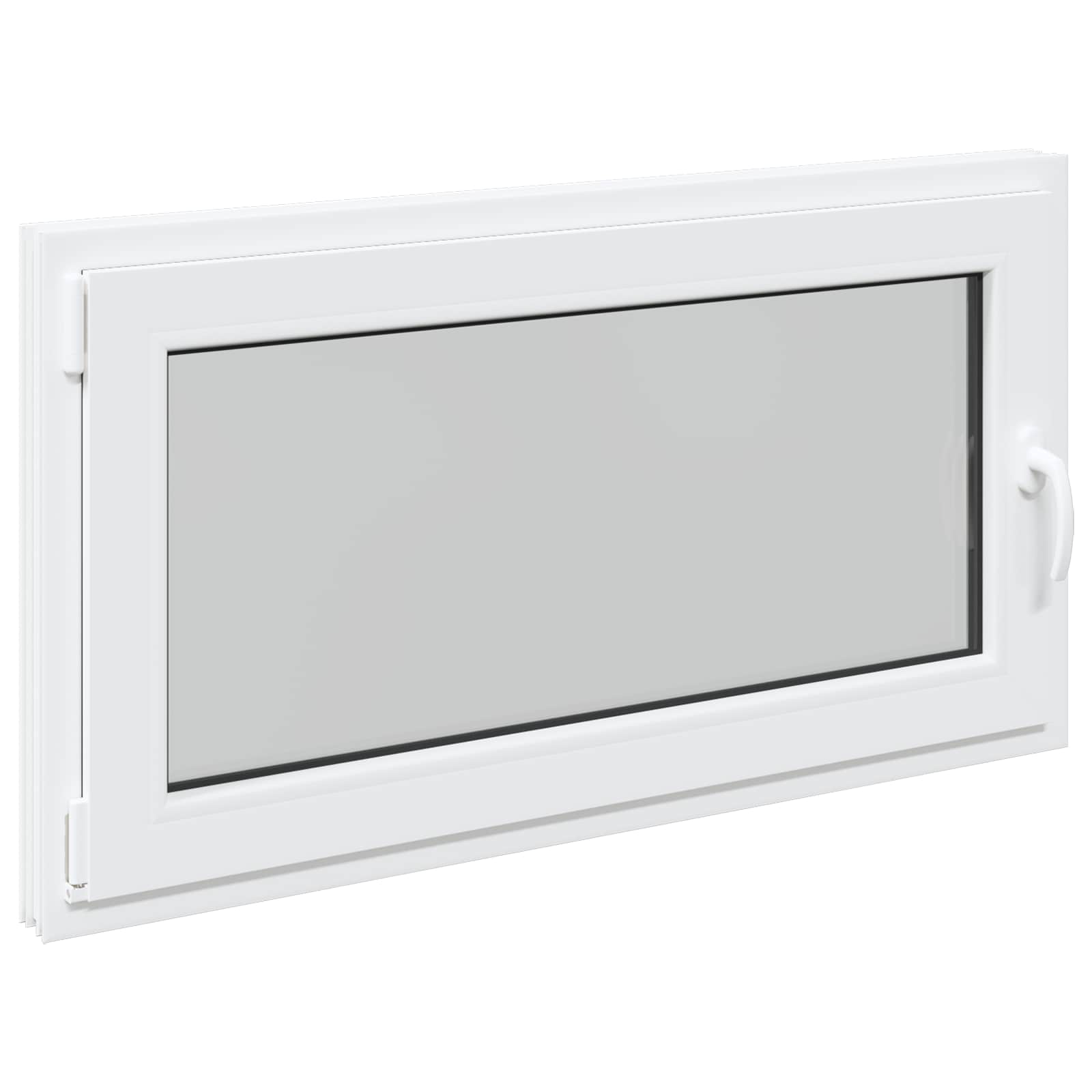 Finestra per Soffitta RISOR 110 x 70 cm PVC e Vetro Bianco | homemem39