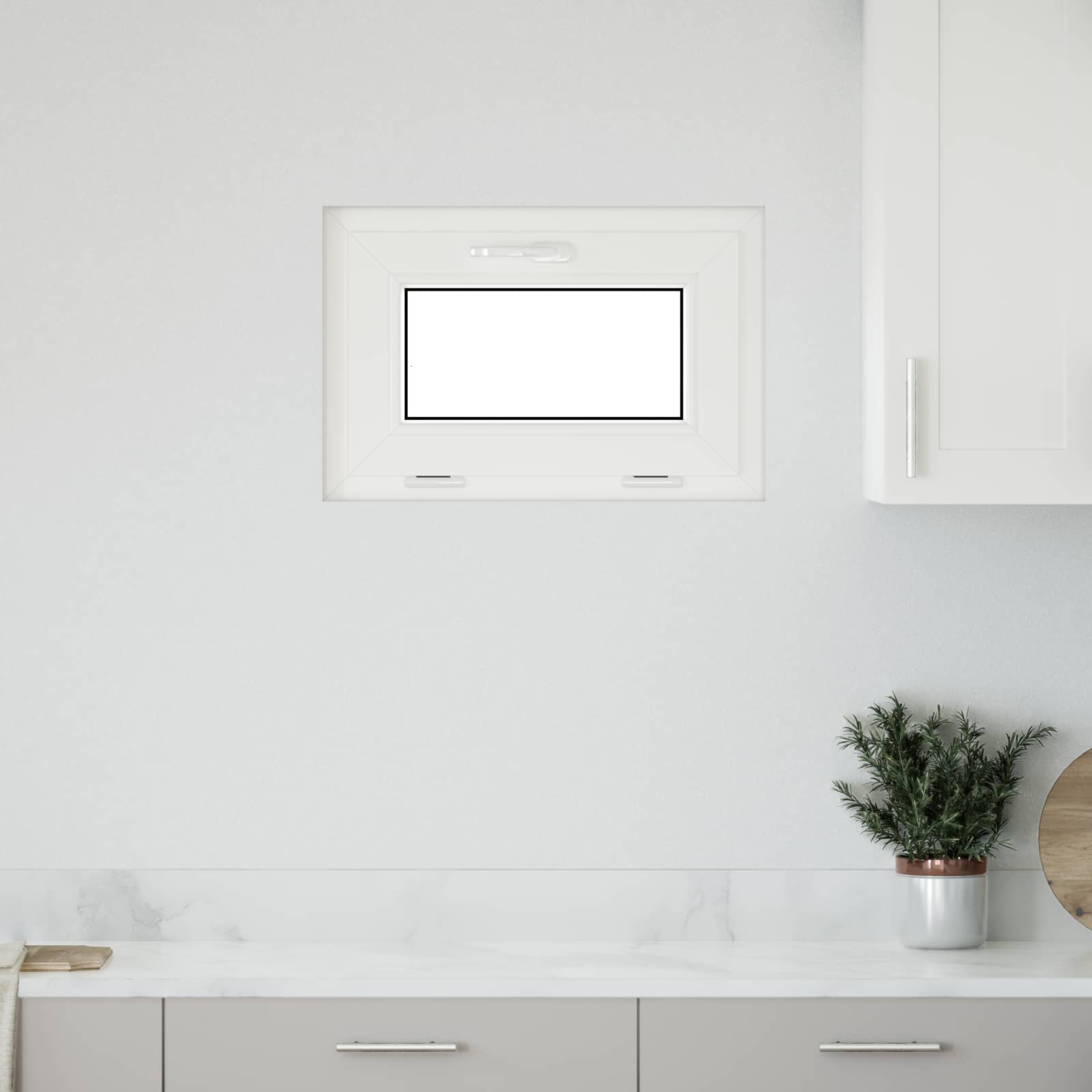 Finestra per Soffitta RISOR 60 x 40 cm PVC e Vetro Bianco | homemem39